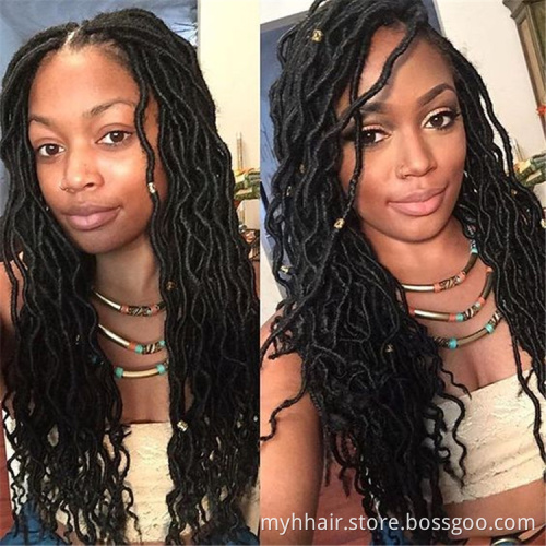 Curly Crochet braid Hair Extensions 18 inch 24 strands/pack Ombre Braiding Hair Synthetic Afro brown Black Locs